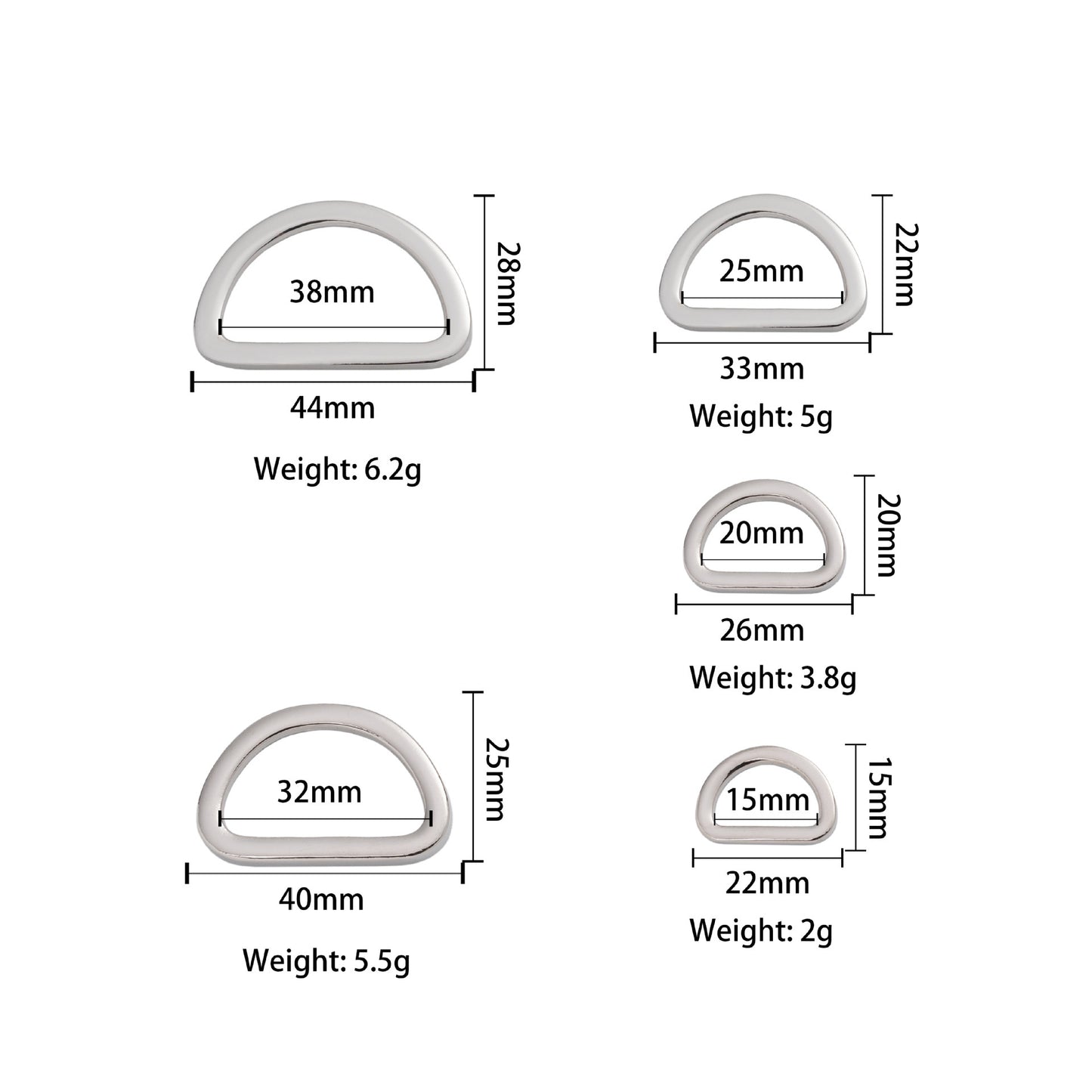 Shoulder strap buckle D-ring