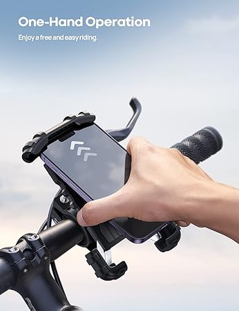 Lamicall Bike Phone Holder, Motorcycle Mount - Motorcycle Phone Holder, Handleba