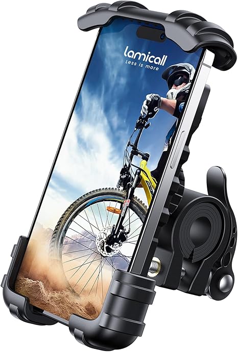 Lamicall Bike Phone Holder, Motorcycle Mount - Motorcycle Phone Holder, Handleba
